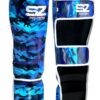SZ Fighters - Shin guard Camo Blue